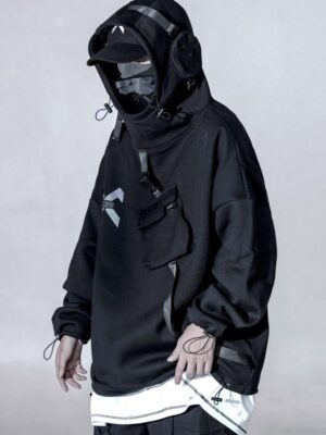 Sweat Techwear avec Sangles et Poche