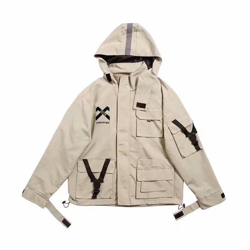 Veste Imperméable Homme PU Réfléchissante – Capuche Amovible – Coutures Soudées – Léger Et Résistant – Pour Travail Extérieur, Pêche, Jardinage